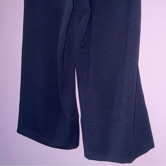 Quince Size XS Modal Sweatpants Wide Leg Crop Navy Pull On - Picture 6 of 8